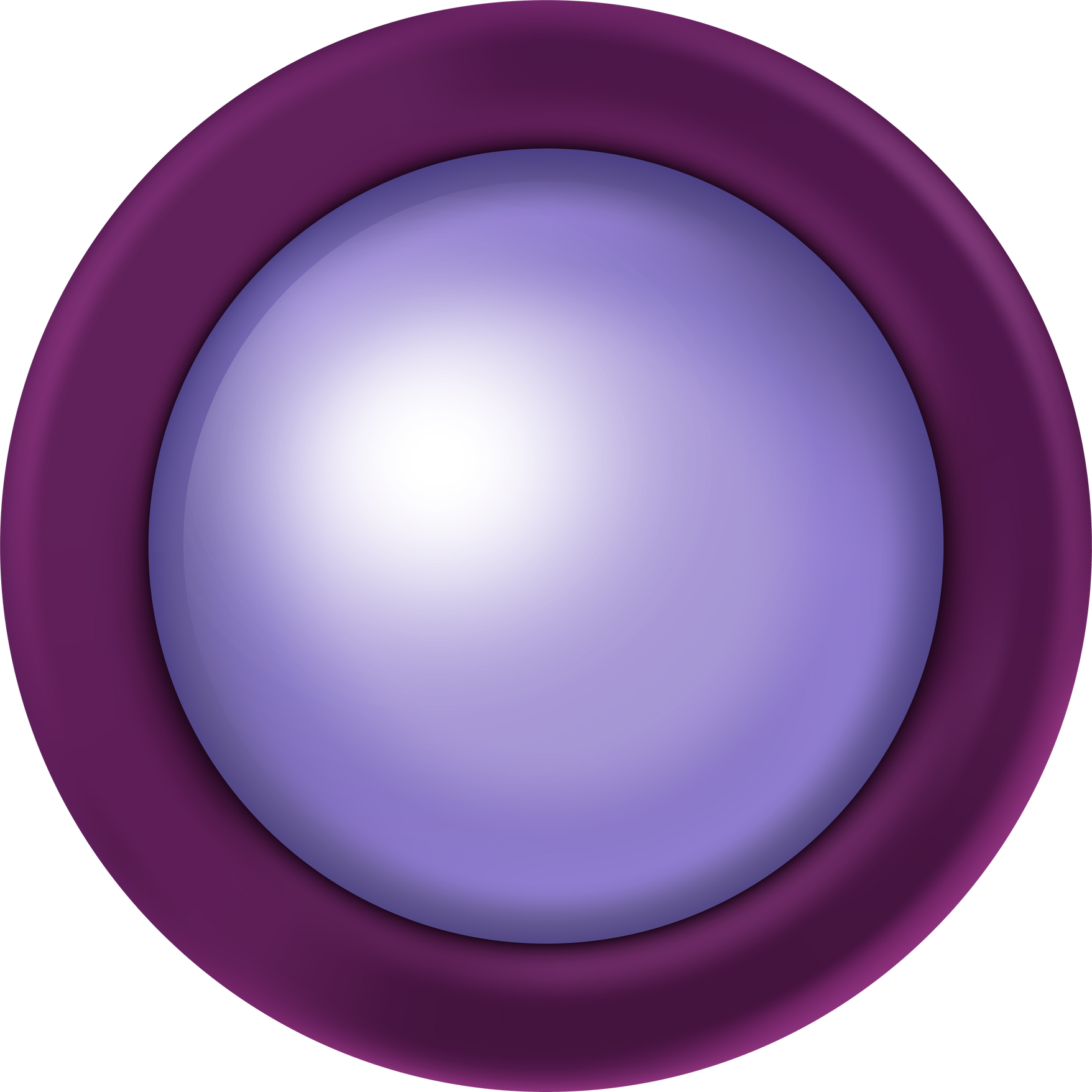 Glossy purple circle blank button