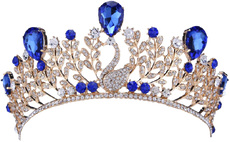 Watercolor Precious Shining Tiara with Rhinestones